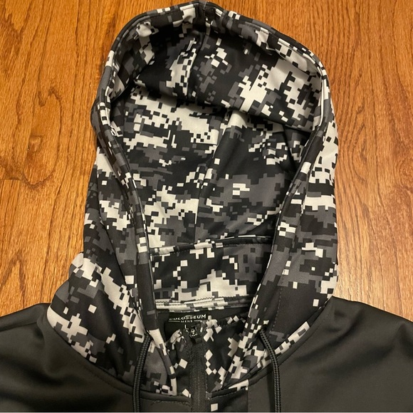 NWT Clemson Tigers Colosseum OHT Military Appreciation Camo Quarter-Zip Hoodie L - Picture 8 of 16